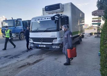 Lefke ve Güzelyurt Bölgelerine giriş çıkışlara polis kontrolü