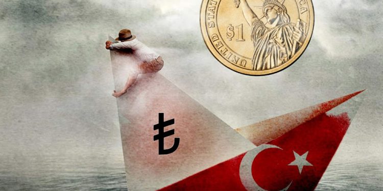 TL’de çöküş sürüyor, dolar 7, Euro 8, sterlin de 9 TL’nin üzerine yerleşti