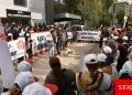 Kamu-İş, hademelerle ilgili Eğitim Bakanlığı önünde eylem yaptı