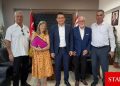 Dursun Oğuz, KKTC’de taşınmaz mal sahibi olan yabancılarla bir araya geldi