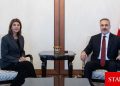 Fidan, BM Kıbrıs Temsilcisi Holguin’i kabul etti