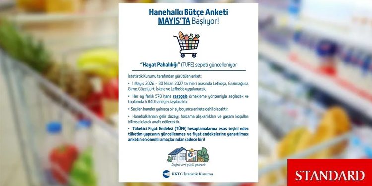 İstatistik Kurumu Hanehalkı Bütçe Anketi’nin Mayıs’ta Başlandığını Açıkladı…